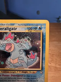 Pokemon TCG Feraligatr Neo Genesis Holo Unlimited Rare 5/111 MP/HP - Image 4