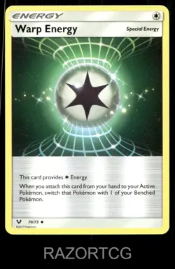 WARP ENERGY 70/73 UC SHINING LEGENDS POKEMON LP - Image 1