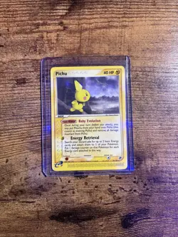 Nintendo Pokemon TCG Pichu 20/100 Sandstorm Reverse Holo 40 HP (2003) - Image 1