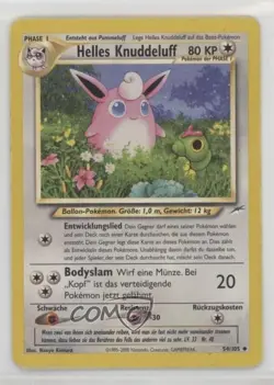 Light Wigglytuff German Pokemon Neo Destiny #54 2002 - Image 1