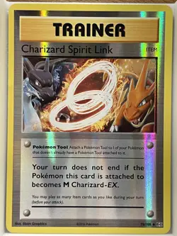 Pokemon Charizard Spirit Link Evolutions 75/108 Reverse Holo UC LP - Image 1