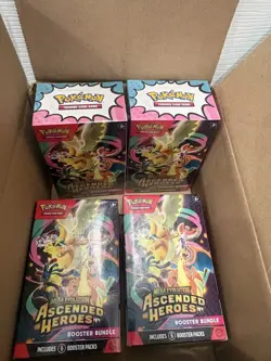 (4x) Pokemon Ascended Heroes Booster Bundles X4 Sealed In Hand - Image 1