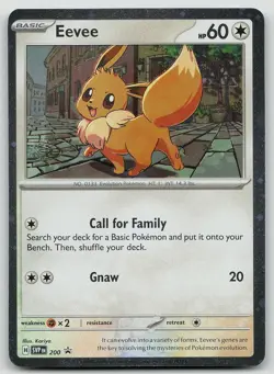 Pokemon Eevee (Cosmos Holo) SVP 200 Scarlet & Violet Promo Promo NM - Image 1