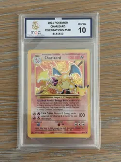 2021 Pokemon Celebrations Charizard Holo Rare (PSA 10) Gem Mint MGC Graded - Image 1