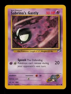 Sabrina's Gastly 93/132 Gym Heroes Pokemon Unlimited - Image 1