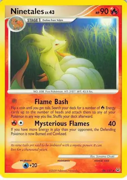Ninetales 36/127 Rare Platinum Pokemon Lightly Played - Image 1