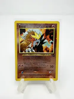 Entei WOTC Promo Reverse Holo 2001 #34 Pokemon TCG 80HP Legendary --MP-HP - Image 1