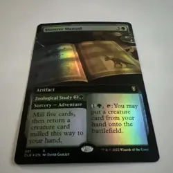Monster Manual (Extended Art) Commander Legends: Battle for Baldur's Gate Foil - Image 1