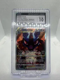LUCARIO VSTAR SWSH291 CROWN ZENITH SWORD & SHIELD POKEMON CGC 10 GEM MINT - Image 1
