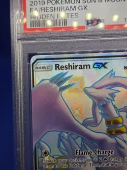 Pokemon Hidden Fates Shiny Vault Reshiram GX SV51/SV94 Shiny Holo Rare PSA 9 - Image 3