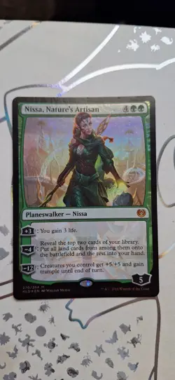 English MTG Foil Nissa, Nature's Artisan - Foil - Image 1