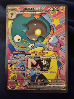 Pokemon Single: Iono's Bellibolt 279/217 Ascended Heroes (2026) SIR NM - Image 1