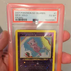 WOTC Pokemon TCG 2001 Southern Islands Mew #1 Holo Promo PSA 6 ENG New Cert!!! - Image 5