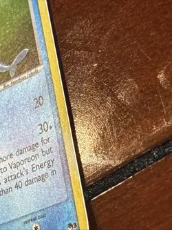 Pokemon POP Series Vaporeon 6/17 Holo Rare MP Swirl - Image 3