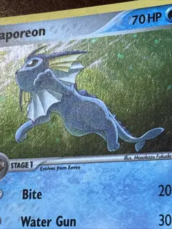 Pokemon POP Series Vaporeon 6/17 Holo Rare MP Swirl - Image 5