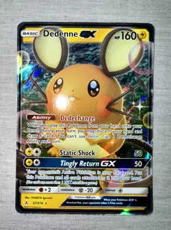 Dedenne GX 57/214 Holo GX Rare Unbroken Bonds Pokemon Near Mint - Image 2