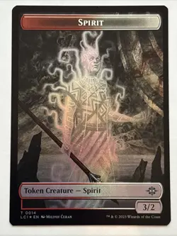 MTG The Lost Caverns of Ixalan Vampire/Spirit Token Foil 0004/0014 NM - Image 2