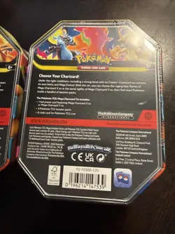 Pokemon Mega Evolution Black Star Promo 2x Tins Mega Charizard X ex Y ex 8 Packs - Image 5