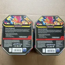 Pokemon Mega Charizard Tin Lot of 2 Charizard X & Y Trading Card Game 2023 - Image 2
