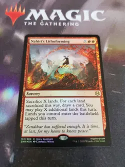 Mtg. Nahiri’s Lithoforming. Foil. Zendikar Rising. Pack Fresh - Image 1