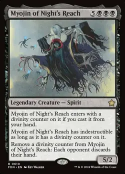 Myojin of Night's Reach, Foundations, Near Mint x 1 MTG - Image 1