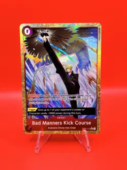 One Piece CCG Bad Manners Kick Course OP04-016 Event Alt Art - English - NM+ - Image 1
