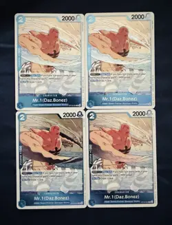 One Piece - Mr.1(Daz.Bonez) OP16-054 R Foil Playset (x4) - The Time of Battle - Image 1