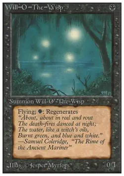 MTG English Will-O'-The-Wisp NM Normal Unlimited - Image 1