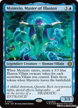 MTG Mysterio, Master of Illusion Card #37 Marvel's Spider-Man NM Magic - Image 1