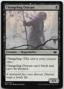 Changeling Outcast 82 Common Modern Horizons Magic: The Gathering Near Mint - Image 1