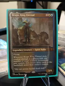 Brago, King Eternal MTG Commander Legends Mythic NM x1 - Magic Card Etched Foil - Image 1