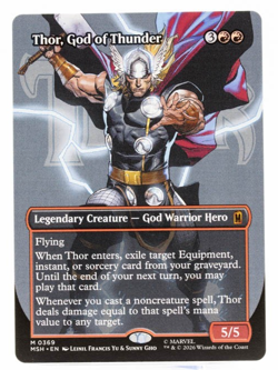 Thor, God of Thunder Marvel Super Heroes 0369 Mythic MTG Borderless NM - Image 1