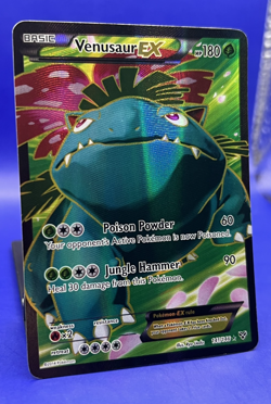2014 Pokemon TCG XY Base Set Venusaur EX 141/146 Holo Full Art Card MP - Image 2