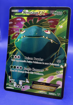 2014 Pokemon TCG XY Base Set Venusaur EX 141/146 Holo Full Art Card MP - Image 3