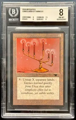 Candelabra of Tawnos Antiquities ATQ BGS 8.0 Beckett Reserved List MTG - Image 1