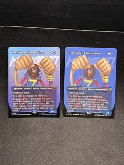 Ms. Marvel, Kamala Khan Borderless FOIL & REGULAR MTG Marvel Super Heroes - Image 1