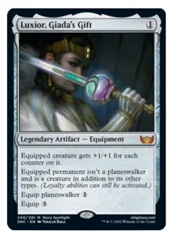 1x MTG Luxior, Giada’s Gift – New Capenna Legendary Equipment! NM Mint - Image 1