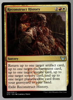 Reconstruct History 222/275 Non Foil Uncommon Strixhaven MTG Near Mint - Image 1