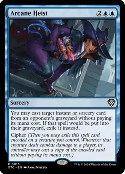 MTG English Arcane Heist NM Normal Commander: Outlaws of Thunder Junction - Image 1