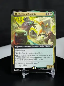 MTG The Serpent Society EXTENDED ART NON-FOIL NM Marvel MSH #0424 Rare - Image 1