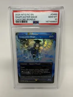 2025 Magic The Gathering Snapcaster Mage Chocobo Tracks PSA 10 - Image 1