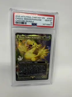 PSA 10 CHOCO, SEEKER OF PARADISE CHOCOBO TRACK FOIL 2025 MTG FINAL FANTASY - Image 2