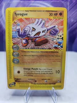 Tyrogue 63/147 Aquapolis e-Series Regular Pokemon Uncommon 2002 - Image 1