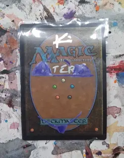 Altered Mtg Hand Painted Island One Of A Kind Anime Girl - Image 3