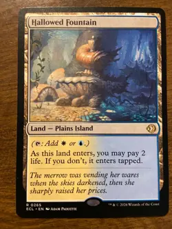 MTG Hallowed Fountain ECL 0265 Near Mint - Image 1