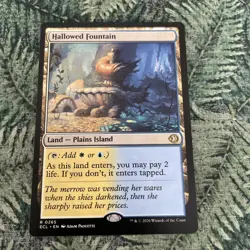Magic the Gathering Lorwyn Eclipsed Hallowed Fountain #265 Near Mint - Image 1