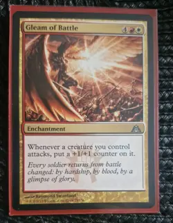 1x Gleam of Battle - Magic The Gathering MTG Dragon's Maze 2013 NM/LP Regular - Image 3