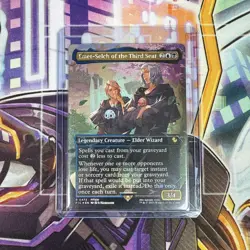 Emet-Selch of the Third Seat (Borderless) (Chocobo Track Foil) Magic MTG - Image 1
