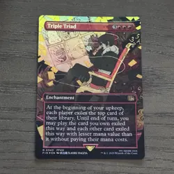 Triple Triad (Borderless) Foil R FINAL FANTASY 340 NM Magic the Gathering - Image 1