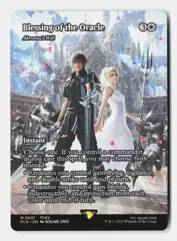 Blessing of the Oracle - Akroma's Will (Showcase) 21 FINAL FANTASY MTG NM - Image 1